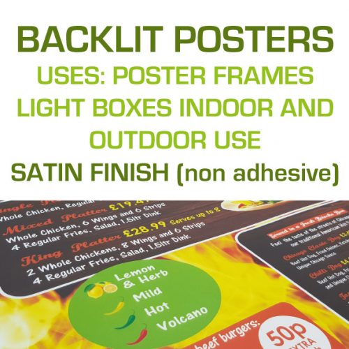 Backlit Posters