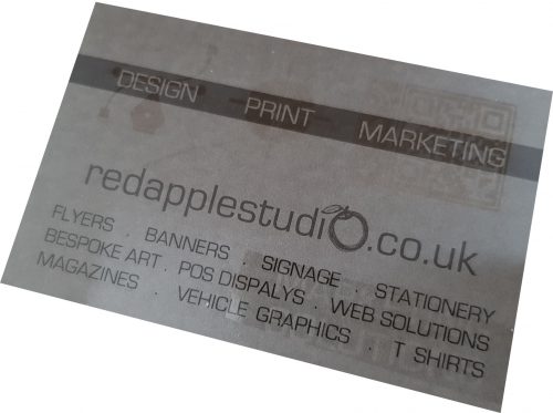 PrintDroid ReAppleStudio Spot UV Business Cards